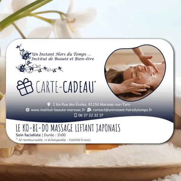 Carte-Cadeau Soins Facialistes : KO-BI-DO massage liftant japonais