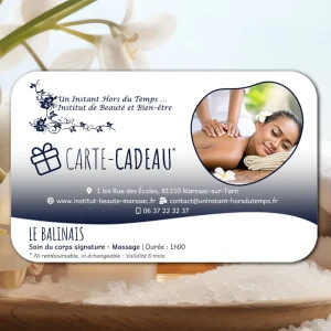 Carte-Cadeau Soins du Corps Signature : Massage Le Balinais