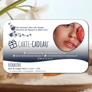 Carte-Cadeau Soins du Visage Fleur's : Floralove