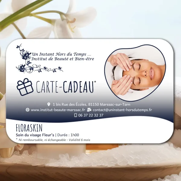 Carte-Cadeau Soins du Visage Fleur's : Floraskin